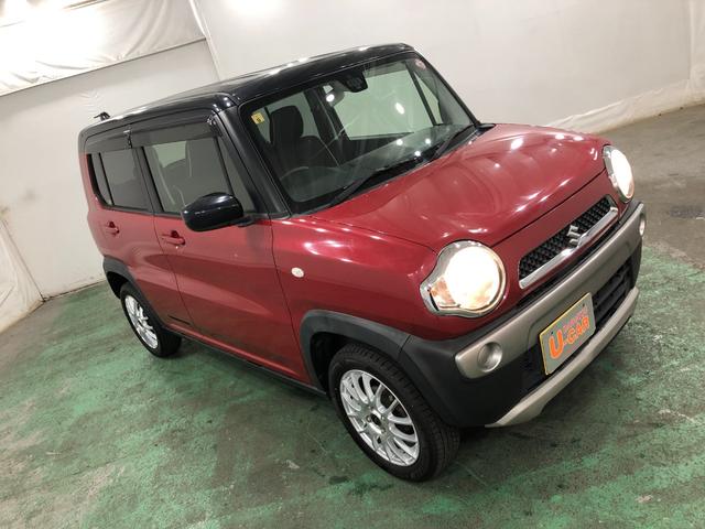 ハスラーＧ　走行距離３７９９８キロ／ワンセグナビ／カーペットマット１年保証距離無制限　走行距離３７９９８キロ　ワンセグナビ　純正カーペットマット　アイドリングストップ　シートヒーター　電動格納式ドアミラー　オートエアコン（埼玉県）の中古車