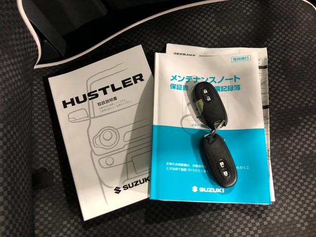 ハスラーＧ　走行距離４８５２９キロ／ワンセグナビ／カーペットマット１年保証距離無制限　走行距離４８５２９キロ　ワンセグナビ　ブルートゥース　純正カーペットマット　助手席エアバッグ　アイドリングストップ　シートヒーター（埼玉県）の中古車