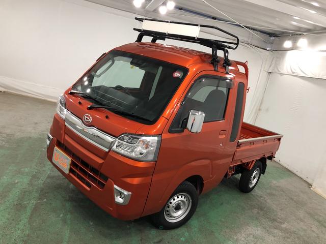 ハイゼットトラックジャンボＳＡIIIｔ　４ＷＤ／ＭＴ車／走行距離１９５９１キロ１年保証距離無制限　走行１９５９１キロ　４ＷＤ　ＭＴ　ルーフキャリア　Ｃソナー　オートライト　ＬＥＤヘッドランプ　助手席エアバック　純正マット　パワーウィンドウ　５速マニュアル　横滑り防止システム（埼玉県）の中古車