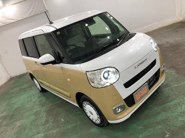 ムーヴキャンバスストライプスＧ　走行距離７２８８キロ／シートヒーター／マットワンオーナー　禁煙車　電動パーキングブレーキ　マット　サイドエアバッグ　ＬＥＤヘッドランプ　アイドリングストップ　シートヒーター　両側電動スライドドア　プッシュボタンスタート　オート格納式ドアミラー（埼玉県）の中古車