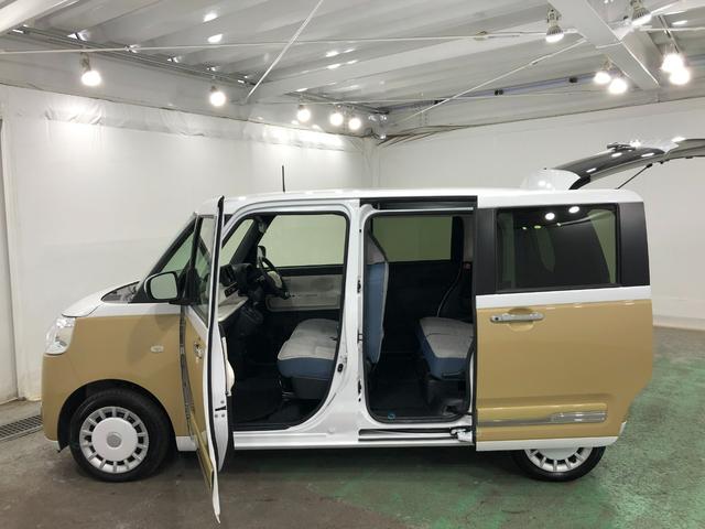 ムーヴキャンバスストライプスＧ　走行距離７２８８キロ／シートヒーター／マットワンオーナー　禁煙車　電動パーキングブレーキ　マット　サイドエアバッグ　ＬＥＤヘッドランプ　アイドリングストップ　シートヒーター　両側電動スライドドア　プッシュボタンスタート　オート格納式ドアミラー（埼玉県）の中古車