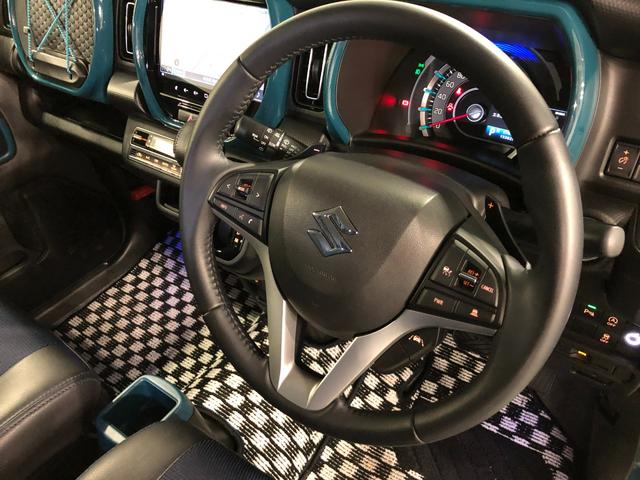 ハスラーハイブリッドＸターボ　車検整備付／走行１５３８２キロ／ナビ１年保証距離無制限　走行距離１５３８２キロ　車検整備付　フルセグナビ　全周囲カメラ　ドラレコ　カーペットマット　サイドエアバッグ　ＬＥＤヘッドランプ　アイドリングストップ　電動格納式ドアミラー（埼玉県）の中古車