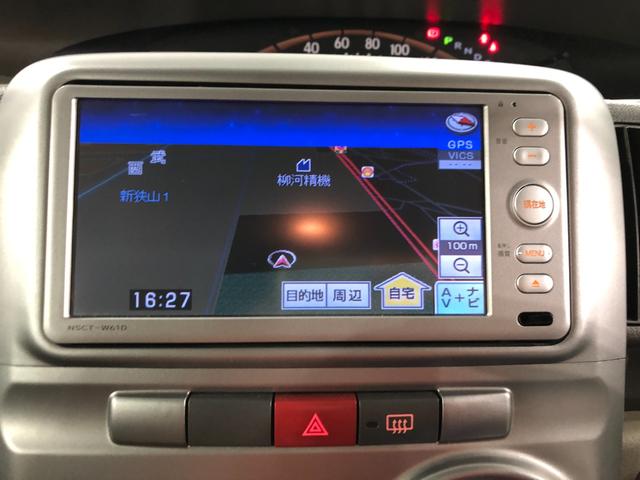 タントＧ　走行距離７３５４７キロ／ワンセグナビ／カーペットマット１年保証距離無制限　走行距離７３５４７キロ　ワンセグナビ　純正カーペットマット　助手席エアバッグ　片側電動スライドドア　オートエアコン（埼玉県）の中古車