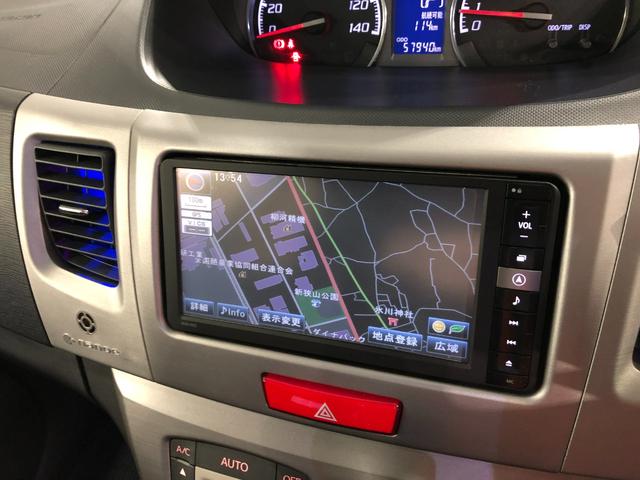 ムーヴカスタム　Ｘ　４ＷＤ／走行距離５７９４０キロ／バックカメラ１年保証距離無制限　走行距離５７９４０キロ　４ＷＤ　ナビ　バックカメラ　ブルートゥース　ＤＶＤ再生　純正マット　助手席エアバッグ　ＨＩＤヘッドランプ　アイドリングストップ　プッシュボタンスタート（埼玉県）の中古車