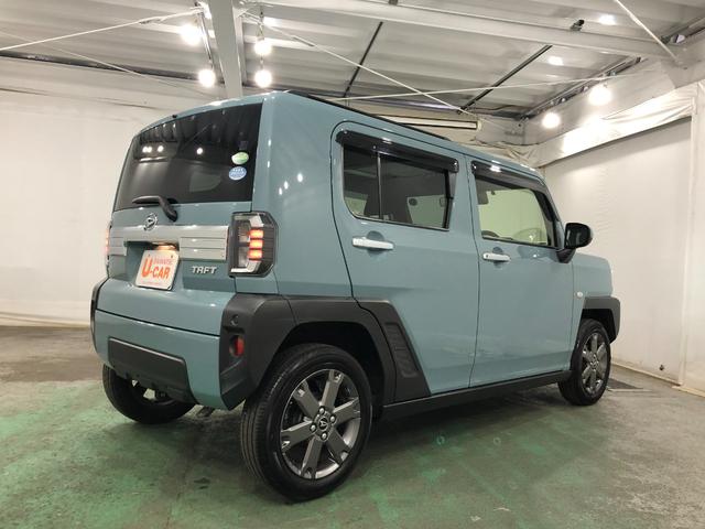 タフトＧターボ　車検整備付／走行６６７９キロ／純正ナビ／ドラレコ１年保証距離無制限　走行距離６６７９キロ　車検整備付　純正フルセグナビ　バックカメラ　ドラレコ　純正マット　サイドエアバッグ　ＬＥＤヘッドランプ　アイドリングストップ　シートヒーター　キーフリー（埼玉県）の中古車