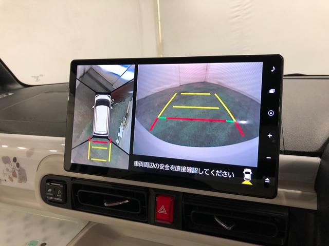 ムーヴキャンバスストライプスＧターボ　９インチナビ／ドラレコ一年保証・走行距離無制限　走行距離１５００１キロ　フルセグナビ　全周囲カメラ　ドラレコ　サイドエアバッグ　クリアランスソナー　ＬＥＤヘッドランプ　両側電動スライドドア（埼玉県）の中古車