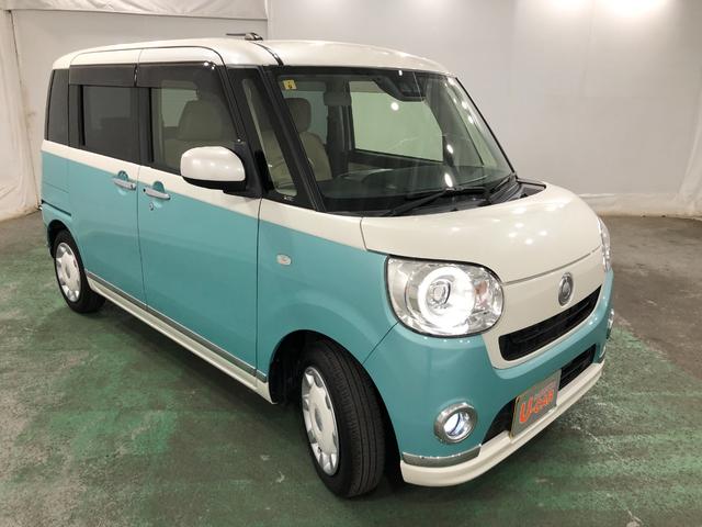 ムーヴキャンバスＧメイクアップリミテッド　ＳＡIII　ナビ／バックカメラ１年保証・走行距離無制限　走行距離　２１８２９キロ　フルセグナビ　ブルートゥース　ＵＳＢ　全周囲カメラ　ＤＶＤ再生　ドラレコ　オートライト　ＬＥＤヘッドランプ　シートヒーター　両側電動スライドドア（埼玉県）の中古車