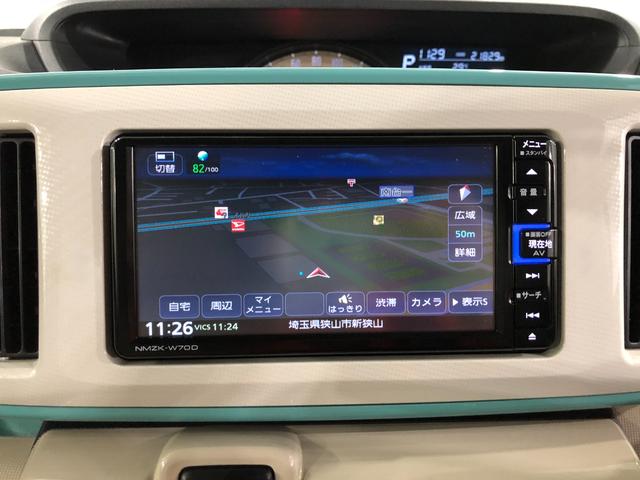 ムーヴキャンバスＧメイクアップリミテッド　ＳＡIII　ナビ／バックカメラ１年保証・走行距離無制限　走行距離　２１８２９キロ　フルセグナビ　ブルートゥース　ＵＳＢ　全周囲カメラ　ＤＶＤ再生　ドラレコ　オートライト　ＬＥＤヘッドランプ　シートヒーター　両側電動スライドドア（埼玉県）の中古車