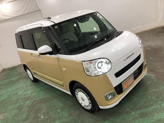 ムーヴキャンバスストライプスＧ　走行距離３０３５キロ／純正ナビ／ドラレコ１年保証距離無制限　走行距離３０３５キロ　純正フルセグナビ　パノラマモニター　ドラレコ　純正マット　サイドエアバッグ　ＬＥＤヘッドランプ　アイドリングストップ　シートヒーター　両側電動スライドドア（埼玉県）の中古車