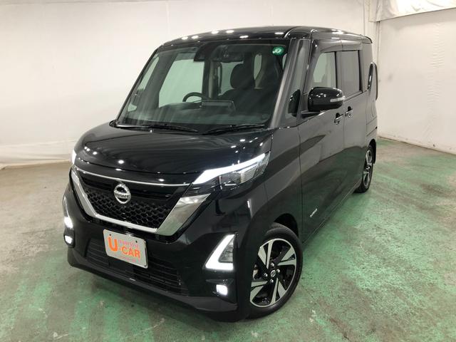 ルークスハイウェイスター　Ｇターボ　走行距離１８３６５キロ／純正ナビ１年保証距離無制限　走行距離１８３６５キロ　純正フルセグナビ　パノラマモニター　ドラレコ　純正マット　助手席エアバッグ　ＬＥＤヘッドランプ　アイドリングストップ　両側電動スライドドア　キーフリー（埼玉県）の中古車