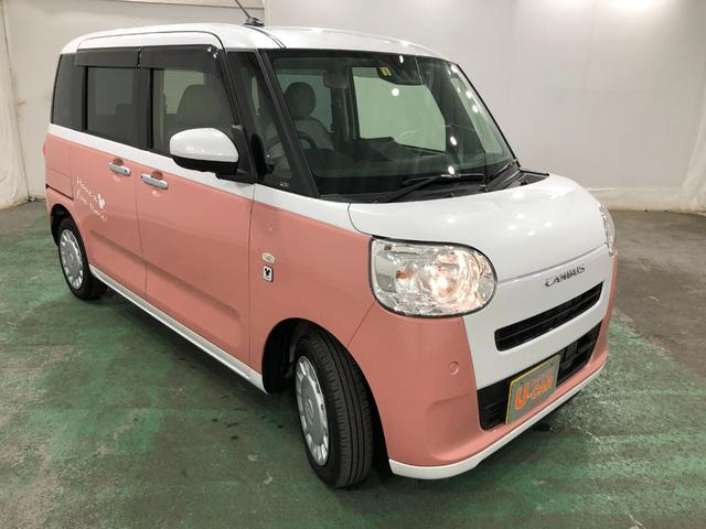 ムーヴキャンバスストライプスＸ　走行距離１１７７５キロ／純正ナビ／ドラレコ１年保証距離無制限　走行距離１１７７５キロ　純正フルセグナビ　パノラマモニター　ドラレコ　純正マット　サイドエアバッグ　ＬＥＤヘッドランプ　アイドリングストップ　両側電動スライドドア　キーフリー（埼玉県）の中古車