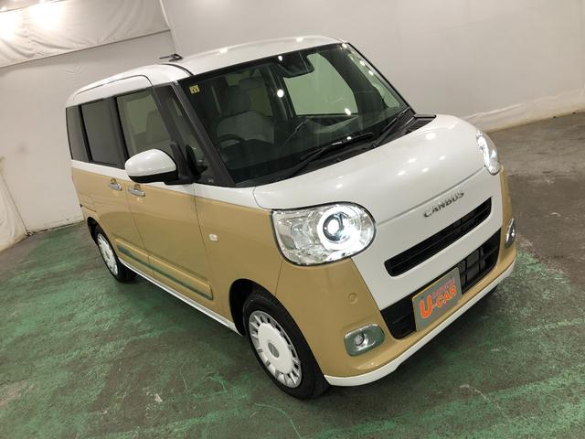 ムーヴキャンバスストライプスＧ　走行距離８７９７キロ／シートヒーター／ＬＥＤ１年保証距離無制限　走行距離８７９７キロ　マット　サイドエアバッグ　ＬＥＤヘッドランプ　アイドリングストップ　シートヒーター　両側電動スライドドア　プッシュボタンスタート　オート格納式ドアミラー（埼玉県）の中古車