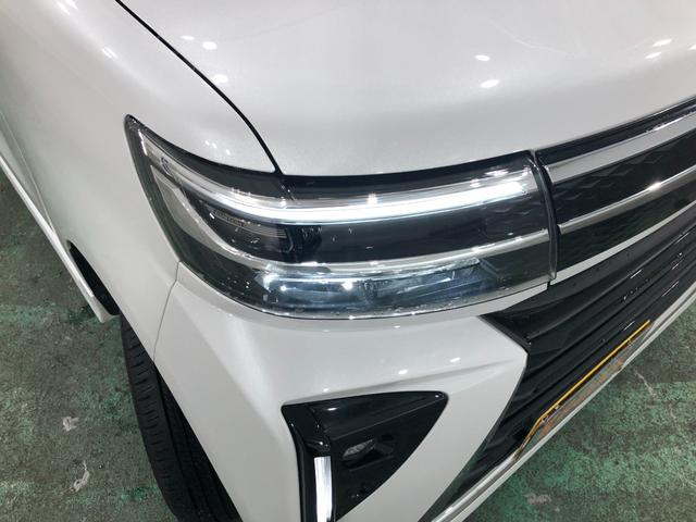 タントカスタムＸ一年保証・走行距離無制限　走行距離３０２８キロ　助手席エアバック　純正カーペットマット　サイドエアバッグ　クリアランスソナー　ＬＥＤヘッドライト　シートヒーター　両側電動スライドドア（東京都）の中古車