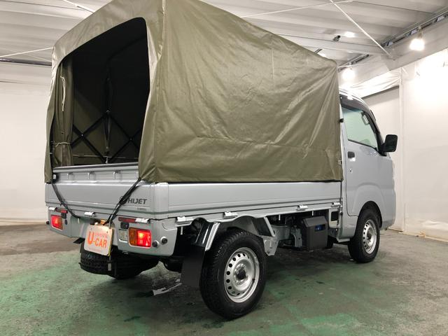 ハイゼットトラックスタンダードＳＡIIIｔ　幌／４ＷＤ／走行距離２０５５キロ１年保証距離無制限　走行距離２０５５キロ　４ＷＤ　ＦＭＡＭラジオ　純正フロアマット　クリアランスソナー　オートライト　ＬＥＤヘッドランプ　キーレスエントリー　スマートアシスト３ｔ（埼玉県）の中古車