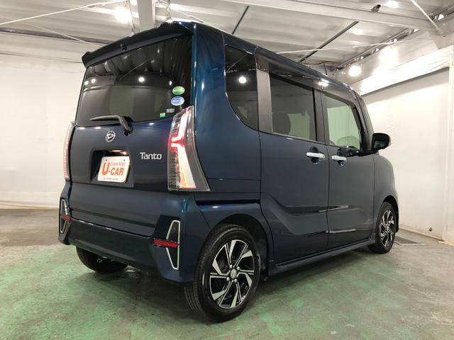 タントカスタムＸセレクション　令和２年式／走行距離２８１９４キロ一年保証・走行距離無制限　走行距離２８１９４キロ　フルセグナビ　ブルートゥース　ＵＳＢ　全周囲カメラ　ＤＶＤ再生　ドラレコ　ＬＥＤヘッドライト　シートヒーター　両側電動スライドドア（埼玉県）の中古車
