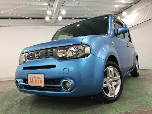 キューブ１５Ｇ　車検整備付／走行２２１２１キロ／ナビバックカメラ１年保証距離無制限付き　オートエアコン　ナビバックカメラ　キーフリー　純正フロアマット　ベンチシート　純正リアスモークガラス　純正アルミホイール（埼玉県）の中古車