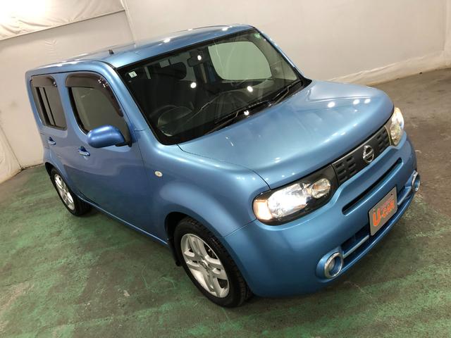 キューブ１５Ｇ　車検整備付／走行２２１２１キロ／ナビバックカメラ１年保証距離無制限付き　オートエアコン　ナビバックカメラ　キーフリー　純正フロアマット　ベンチシート　純正リアスモークガラス　純正アルミホイール（埼玉県）の中古車