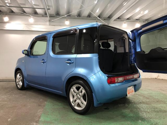 キューブ１５Ｇ　車検整備付／走行２２１２１キロ／ナビバックカメラ１年保証距離無制限付き　オートエアコン　ナビバックカメラ　キーフリー　純正フロアマット　ベンチシート　純正リアスモークガラス　純正アルミホイール（埼玉県）の中古車