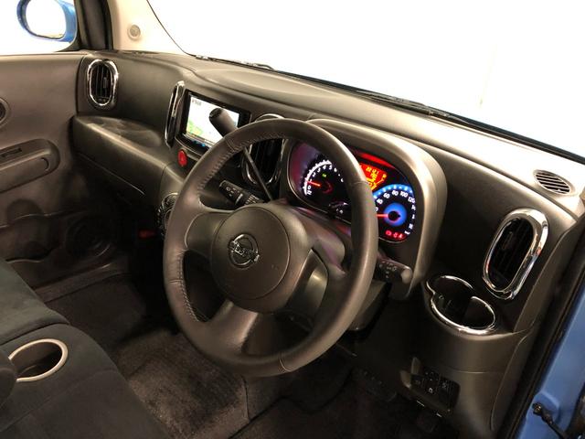 キューブ１５Ｇ　車検整備付／走行２２１２１キロ／ナビバックカメラ１年保証距離無制限付き　オートエアコン　ナビバックカメラ　キーフリー　純正フロアマット　ベンチシート　純正リアスモークガラス　純正アルミホイール（埼玉県）の中古車