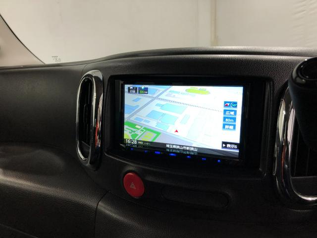 キューブ１５Ｇ　車検整備付／走行２２１２１キロ／ナビバックカメラ１年保証距離無制限付き　オートエアコン　ナビバックカメラ　キーフリー　純正フロアマット　ベンチシート　純正リアスモークガラス　純正アルミホイール（埼玉県）の中古車