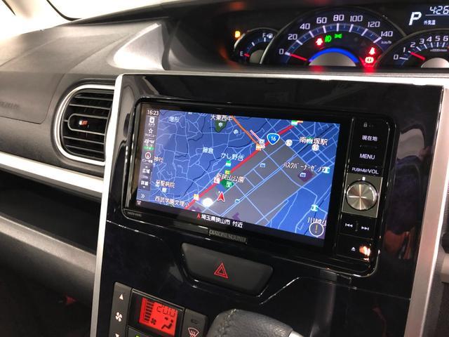 タントカスタムＲＳ　トップエディションリミテッドＳＡIII　ナビ禁煙車　ターボ　両側パワスラ　ＬＥＤ　走行２．７万　プッシュスタート　１年保証距離無制限　純正フルセグナビ　ＴＶ　ＤＶＤ　ＢＴオーディオ　パノラマモニター　ドラレコ　シートヒーター　点検記録簿あり（埼玉県）の中古車