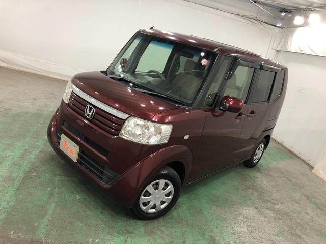 Ｎ−ＢＯＸＧ・Ｌパッケージ　車検整備付／走行距離８７９５７キロ１年保証距離無制限　走行距離８７９５７キロ　車検整備付　純正カーペットマット　助手席エアバッグ　ベンチシート　バイザー　片側電動スライドドア　マニュアルエアコン（埼玉県）の中古車