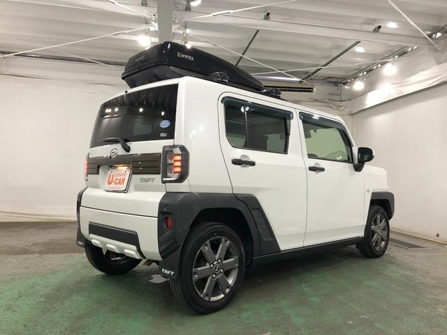 タフトＧターボ　４ＷＤ／車検整備付／ルーフボックス／ナビ／ドラレコ１年保証距離無制限　走行距離１２９９３１キロ　車検整備付　純正フルセグナビ　バックカメラ　ドラレコ　純正マット　サイドエアバッグ　ＬＥＤヘッドランプ　アイドリングストップ　シートヒーター　キーフリー（埼玉県）の中古車