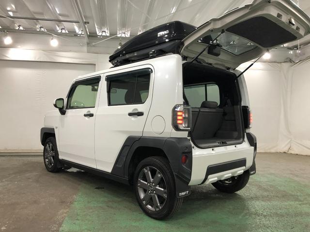 タフトＧターボ　４ＷＤ／車検整備付／ルーフボックス／ナビ／ドラレコ１年保証距離無制限　走行距離１２９９３１キロ　車検整備付　純正フルセグナビ　バックカメラ　ドラレコ　純正マット　サイドエアバッグ　ＬＥＤヘッドランプ　アイドリングストップ　シートヒーター　キーフリー（埼玉県）の中古車