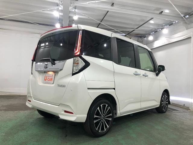 トールカスタムＧ　ターボ　走行距離１３７０１キロ／ＬＥＤ／マット１年保証距離無制限　走行距離１３７０１キロ　ＵＳＢソケット　純正マット　オートライト　ＬＥＤヘッドランプ　アイドリングストップ　両側電動スライドドア　プッシュボタンスタート　オート格納式ドアミラー（埼玉県）の中古車