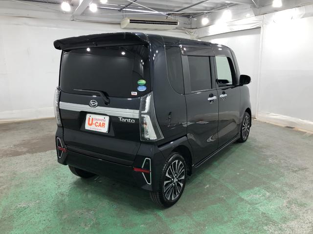 タントカスタムＲＳセレクション　４ＷＤ／純正ナビ／ドラレコ一年保証・走行距離無制限　走行距離３４７５３キロ　フルセグナビ　ブルートゥース　全周囲カメラ　ドラレコ　サイドエアバック　オートライト　ＬＥＤヘッドライト　シートヒーター　両側電動スライドドア（埼玉県）の中古車