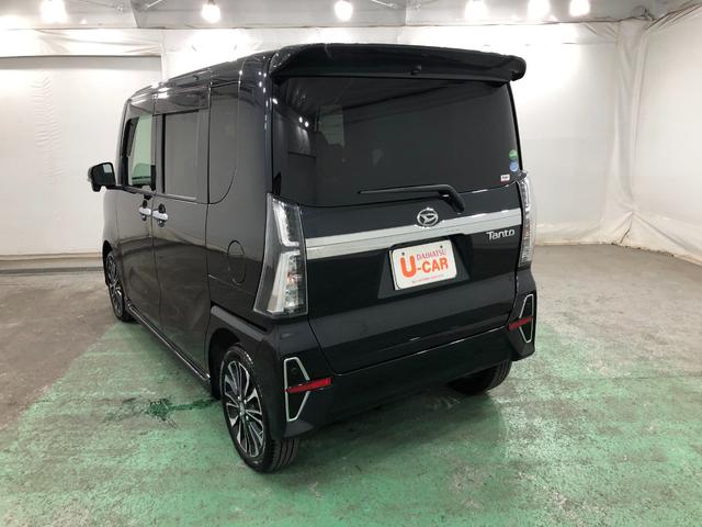 タントカスタムＲＳセレクション　４ＷＤ／純正ナビ／ドラレコ一年保証・走行距離無制限　走行距離３４７５３キロ　フルセグナビ　ブルートゥース　全周囲カメラ　ドラレコ　サイドエアバック　オートライト　ＬＥＤヘッドライト　シートヒーター　両側電動スライドドア（埼玉県）の中古車