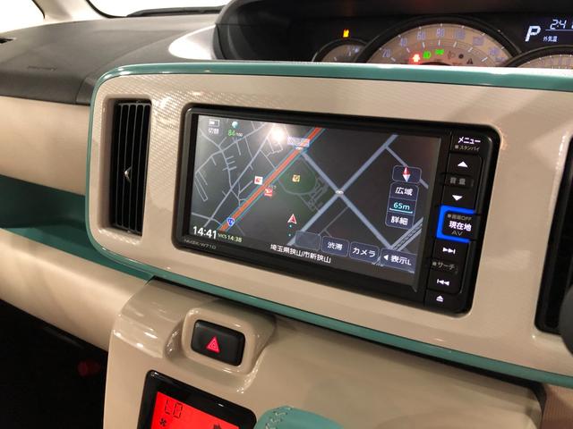 ムーヴキャンバスＧホワイトアクセントＶＳ　ＳＡIII一年保証・走行距離無制限　走行距離４５１７３キロ　フルセグナビ　ブルートゥース　全周囲カメラ　ＤＶＤ　ドラレコ　サイドエアバック　オートライト　ＬＥＤヘッドライト　両側電動スライドドア　シートヒーター（埼玉県）の中古車
