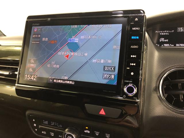 Ｎ−ＢＯＸカスタムＧ・Ｌホンダセンシング　純正ナビ／Ｂカメラ／両側電動スライド一年保証・走行距離無制限　走行距離６７８０６キロ　フルセグナビ　ＵＳＢ　Ｂカメラ　ＤＶＤ　ドラレコ　サイドエアバック　オートライト　ＬＥＤヘッドライト　ベンチシート　両側電動スライドドア（埼玉県）の中古車