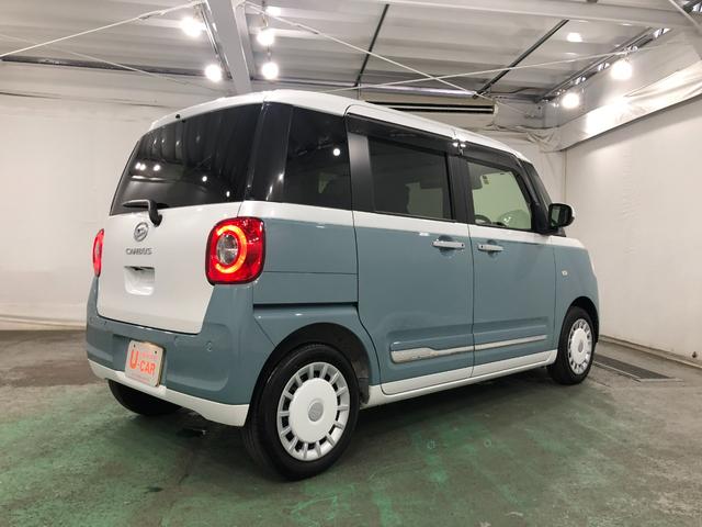 ムーヴキャンバスストライプスＧターボ　走行距離８７８２キロ／ナビ／ドラレコ１年保証距離無制限　走行距離８７８２キロ　純正フルセグナビ　バックカメラ　ドラレコ　純正マット　サイドエアバッグ　ＬＥＤヘッドランプ　アイドリングストップ　シートヒーター　両側電動スライドドア（埼玉県）の中古車