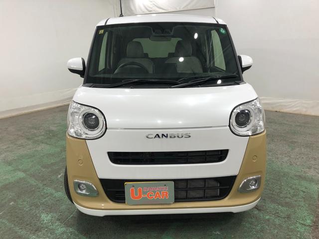 ムーヴキャンバスストライプスＧ　走行距離６９１８キロ／ナビ／バックカメラ一年保証・走行距離無制限　フルセグナビ　バックカメラ　純正マット　サイドエアバック　クリアランスソナー　オートライト　ＬＥＤヘッドライト　ベンチシート　シートヒーター　両側電動スライドドア（埼玉県）の中古車