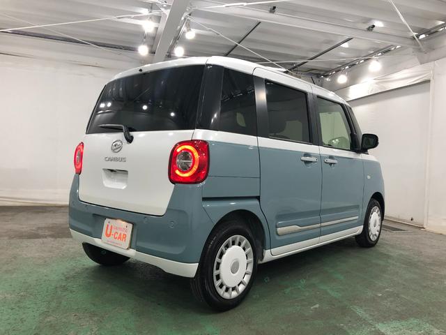 ムーヴキャンバスストライプスＧ　走行距離６６５６キロ／ＬＥＤヘッドランプ１年保証距離無制限　走行距離６６５６キロ　ＵＳＢソケット　純正マット　サイドエアバッグ　ＬＥＤヘッドランプ　アイドリングストップ　シートヒーター　両側電動スライドドア　電動パーキングブレーキ（埼玉県）の中古車