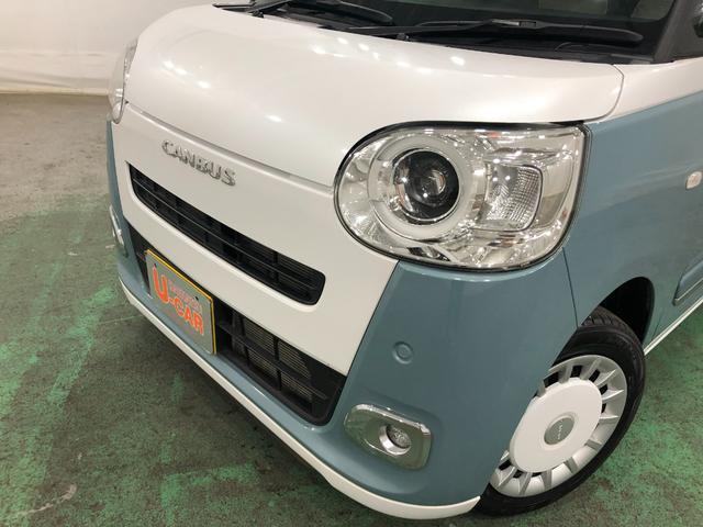 ムーヴキャンバスストライプスＧ　走行距離６６５６キロ／ＬＥＤヘッドランプ１年保証距離無制限　走行距離６６５６キロ　ＵＳＢソケット　純正マット　サイドエアバッグ　ＬＥＤヘッドランプ　アイドリングストップ　シートヒーター　両側電動スライドドア　電動パーキングブレーキ（埼玉県）の中古車