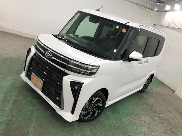 タントカスタムＸ　走行距離３７１３キロ／バックカメラ／ドラレコ１年保証距離無制限　走行距離３７１３キロ　ディスプレイオーディオ　バックカメラ　ドラレコ　純正マット　サイドエアバッグ　ＬＥＤヘッドランプ　アイドリングストップ　シートヒーター　両側電動スライドドア（埼玉県）の中古車