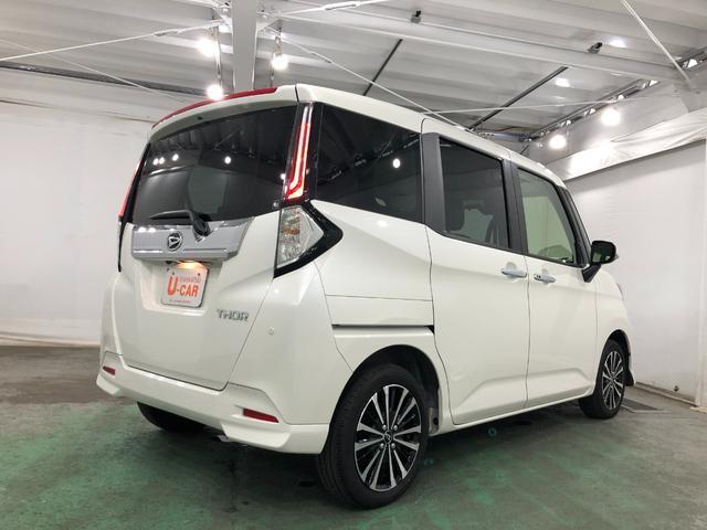 トールカスタムＧ　ターボ　電動Ｐ　クルコン　両側パワスラ走行１．１万キロ　禁煙車　新車保証継承付　１年保証距離無制限　ＵＳＢソケット　スマアシ　クリアランスソナー　ＬＥＤヘッドランプ　　スマートキー　両側電動スライドドア　オート格納式ドアミラー（埼玉県）の中古車