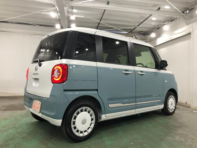 ムーヴキャンバスストライプスＧ　走行８０３７キロ／フルセグナビ／バックカメラ１年保証距離無制限　走行距離８０３７キロ　フルセグナビ　バックカメラ　ブルートゥース　純正マット　サイドエアバッグ　ＬＥＤヘッドランプ　アイドリングストップ　シートヒーター　両側電動スライドドア（埼玉県）の中古車