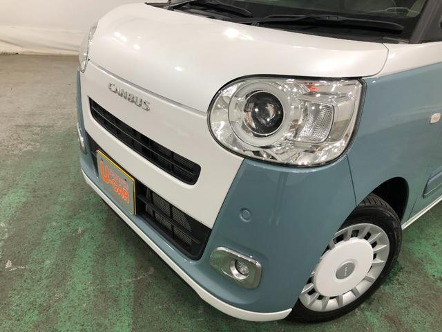 ムーヴキャンバスストライプスＧ　走行８０３７キロ／フルセグナビ／バックカメラ１年保証距離無制限　走行距離８０３７キロ　フルセグナビ　バックカメラ　ブルートゥース　純正マット　サイドエアバッグ　ＬＥＤヘッドランプ　アイドリングストップ　シートヒーター　両側電動スライドドア（埼玉県）の中古車