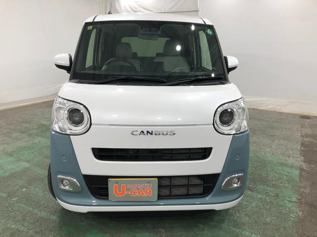 ムーヴキャンバスストライプスＧ　走行８０３７キロ／フルセグナビ／バックカメラ１年保証距離無制限　走行距離８０３７キロ　フルセグナビ　バックカメラ　ブルートゥース　純正マット　サイドエアバッグ　ＬＥＤヘッドランプ　アイドリングストップ　シートヒーター　両側電動スライドドア（埼玉県）の中古車
