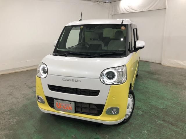 ムーヴキャンバスストライプスＧ　雹害車／走行６０６５キロ／純正ナビ／ドラレコ一年保証・走行距離無制限　走行距離６０６５キロ　フルセグナビ　ブルートゥース　全周囲カメラ　ドラレコ　クリアランスソナー　オートライト　ＬＥＤヘッドライト　シートヒーター　両側電動スライドドア（埼玉県）の中古車