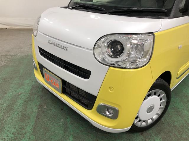 ムーヴキャンバスストライプスＧターボ　走行２６０３５キロ／純正大画面ナビ一年保証・走行距離無制限　走行距離２６０３５キロ　フルセグナビ　ブルートゥース　バックカメラ　ドラレコ　クリアランスソナー　オートライト　ＬＥＤヘッドライト　シートヒーター　両側電動スライドドア（埼玉県）の中古車