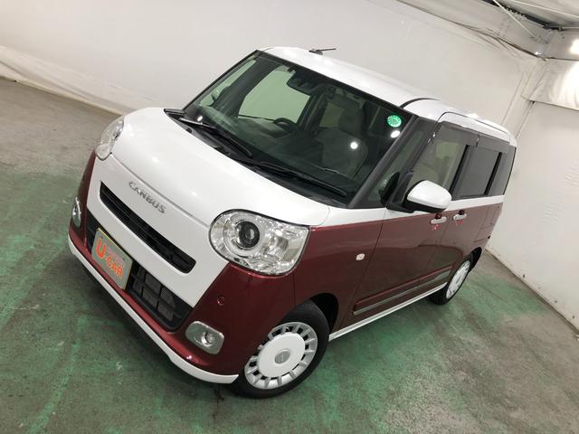 ムーヴキャンバスストライプスＧターボ　走行８９３１キロ／純正ナビ／ドラレコ１年保証距離無制限　走行距離８９３１キロ　純正フルセグナビ　バックカメラ　ドラレコ　純正マット　サイドエアバッグ　ＬＥＤヘッドランプ　シートヒーター　両側電動スライドドア　オート格納式ドアミラー（埼玉県）の中古車