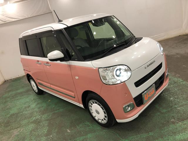 ムーヴキャンバスストライプスＧ　走行３４２３５キロ／純正ナビ／ドラレコ禁煙車　ワンオーナー　純正フルセグナビ　パノラマモニター　ドラレコ　純正マット　プッシュボタンスタート　ＬＥＤヘッドランプ　電動パーキングブレーキ　シートヒーター　両側電動スライドドア　電動格納ミラー（埼玉県）の中古車