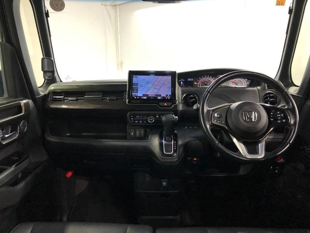 Ｎ−ＢＯＸカスタムＧ・Ｌターボホンダセンシング　雹害／走行６３９３８キロ／ナビ１年保証距離無制限　走行距離６３９３８キロ　フルセグナビ　バックカメラ　ブルートゥース　純正マット　サイドエアバッグ　ＬＥＤヘッドランプ　両側電動スライドドア　プッシュボタンスタート　キーフリー（埼玉県）の中古車