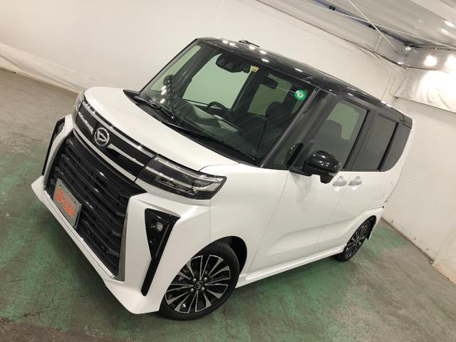 タントカスタムＲＳ　走行１４９６８キロ／車検整備付／ナビ／ドラレコ一年保証・走行距離無制限　走行１４９６８キロ　フルセグナビ　ブルートゥース　全周囲カメラ　ドラレコ　サイドエアバック　クリアランスソナー　オートライト　ＬＥＤヘッドライト　両側電動スライドドア（埼玉県）の中古車