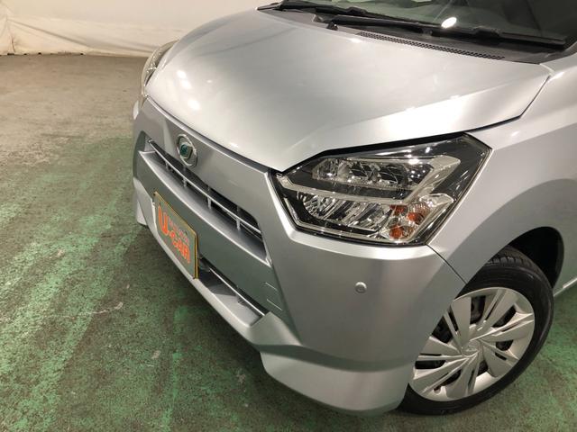 ミライースＸ　ＳＡIII　走行５４３９キロ／雹害／ＬＥＤヘッドライト一年保証・走行距離無制限　走行５４３９キロ　助手席エアバック　純正カーペットマット　クリアランスソナー　オートマチックハイビーム　ＬＥＤヘッドライト　アイドリングストップ（埼玉県）の中古車