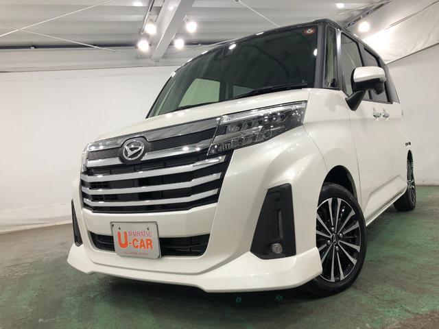 トールカスタムＧ　ターボ　走行２２８３８キロ／両側電動スライドドア一年保証・走行距離無制限　走行２２８３８キロ　助手席エアバック　純正カーペットマット　クリアランスソナー　オートライト　ＬＥＤヘッドライト　アイドリングストップ　両側電動スライドドア（埼玉県）の中古車